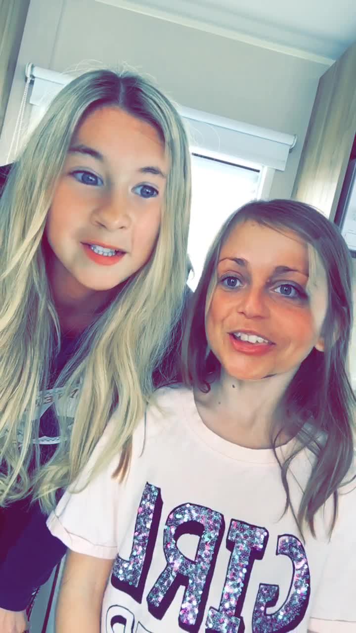 Mom and daughter engage in hilarious face swap