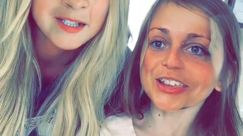 Mom and daughter engage in hilarious face swap