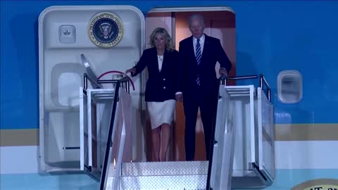 Biden lands in UK's Cornwall for G7 summit