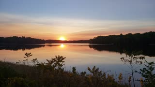 The most beautiful lake sunset