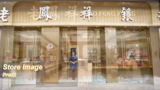 China jewelry national brand "Lao Feng Xiang" and "DG display showcase" strong cooperation