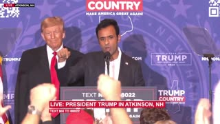 Vivek Ramasway speaks at Trump Rally in NH