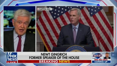 Newt Gingrich calls the Republicans who voted to oust Kevin McCarthy "traitors."