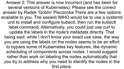 How to set label to Kubernetes node at creation time