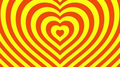 690. Neon yellow Lights Love Heart Tunnel💛 Purple Heart Background Neon Heart