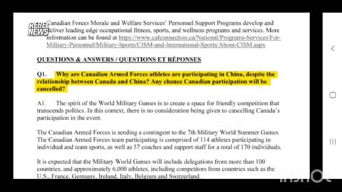 Liberals prepped talking points to defend participation in October 2019 Military World Games in Wuhan - Rebel News
