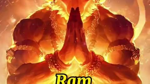 Hanuman ji keep chanting the name of Lord Shri Ram.