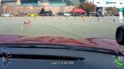 WDCR/Philly region SCCA solo autocross B street Corvette