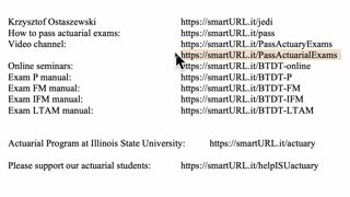 Exam LTAM exercise for August 22, 2021