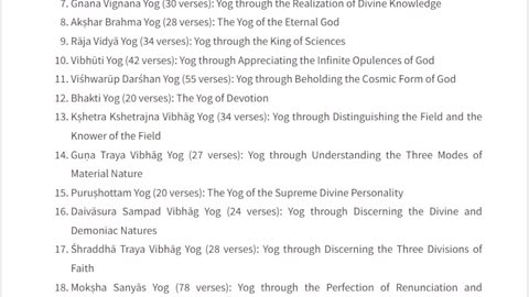 Bhagavad Gita Trimmed and Categorised - 3 Chapters