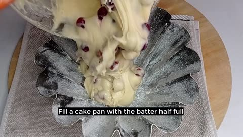 Easy cranberry cake recipe | Amazing dessert for tea!