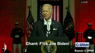 Heckler Appears to Chant "F*ck Joe Biden!" During Prime Time Speech