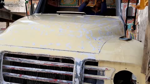 Restoration an old Bedford Truck with pakistani Truck art