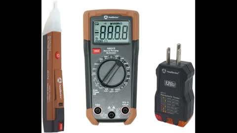 Review: Digital Multimeter Electrical Test Kit, Non-Contact Voltage Tester, Receptacle Tester,...