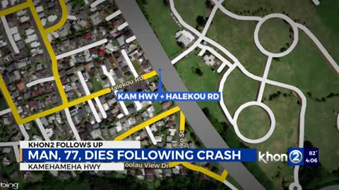Man dies after collision in Kaneohe