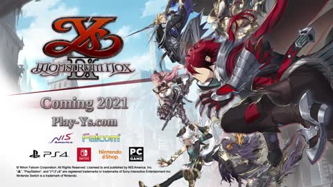 Ys IX: Monstrum Nox - Announcement Trailer I PS4, Nintendo Switch, PC