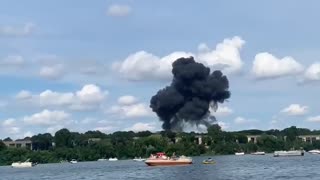 Jet Catches Fire and Crashes During Michigan Air Show