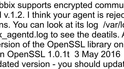 Get value from agent failed TCP successful cannot establish TLS to 000010050 connection closed by p