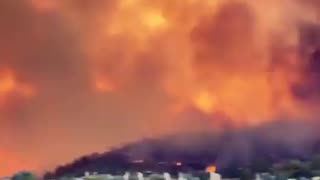 The MSM said the wildfires in Greece 🇬🇷 were due to 'climate change'.