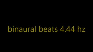 binaural beats 4 44 hz