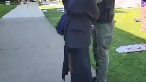 The moment the head of the Philosophy Department at Emory University was arrested