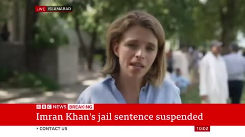 Imran Khan: Jail term suspended for Pakistan's former leader