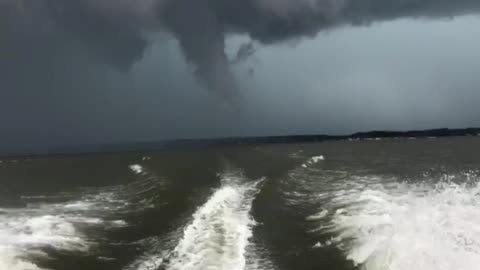 Running From a Waterspout