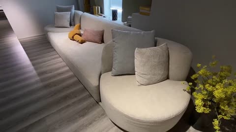 Modern cotton fabric sofa