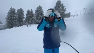 Bansko 2022: skiing on a powder day