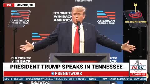 Highlights of President Donald Trump in Memphis, TN at the American Freedom Tour