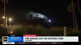 The Historic Oceanside Pier Caught Fire In LA