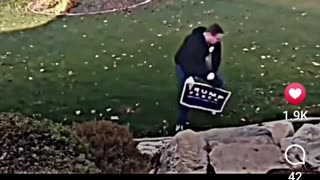 Electrified Trump Sign