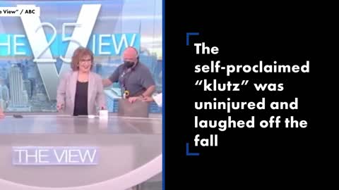 Joy Behar suffers dramatic fall on ‘The View,’ face-plants in front of audience