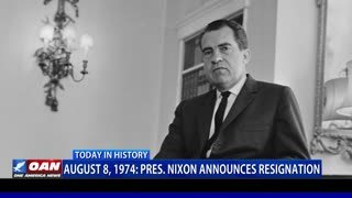August 8, 1974: President Nixon announces resignation