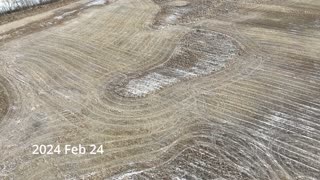 Flying over a Field in Late February 2024