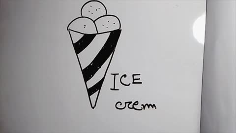 cone ice cream drawing