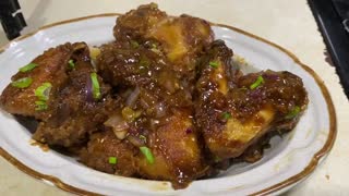 Sweet and sour chicken wings