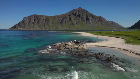 beach lofoten islands is an archipelago in the county of nordland norway