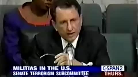 Senate Terrorism Subcommittee American Militia 1995 10/10