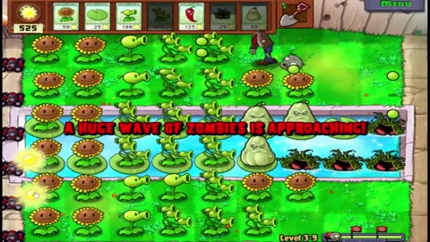 Plants vs Zombies - Level 3 - Gameplay - #gaming #gamingvideos #videogame #fun #funvideo