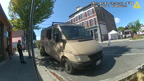 Suspicious Van Towed, September 3rd 2022 Rally for Decency Port Townsend
