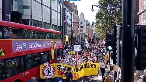 England: pro freedom march August 28, 2022