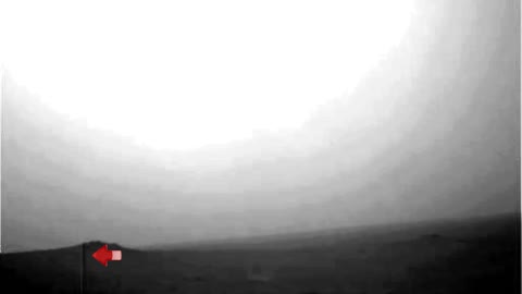 UFO Captured in Motion in the Martian Sky