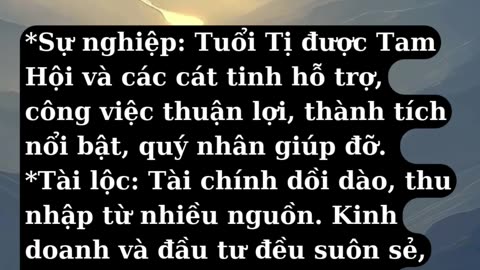 Tổng quan tử vi tuổi Tị tháng 6