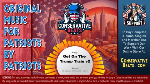 Conservative Beats - Album: All Country All America - Single: Get on the Trump Train ( Version 2 )