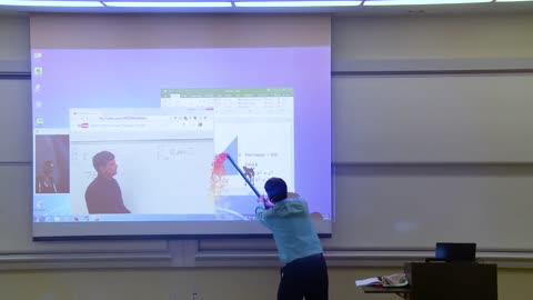 See how Math Professor Fixes Projector Screen (April Fools)(Brilliant Work)