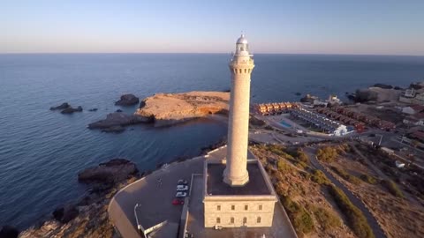 Aerial Shot Of Lighthouse