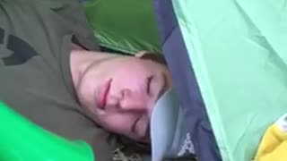 Guy doesnt wake up to any air horns