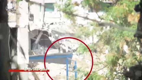 Footage for targeting of Israeli enemy forces deployed in Beit Hanoun by the Palestinian resistance