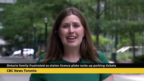 Their licence plate was stolen. Then the parking tickets started arriving